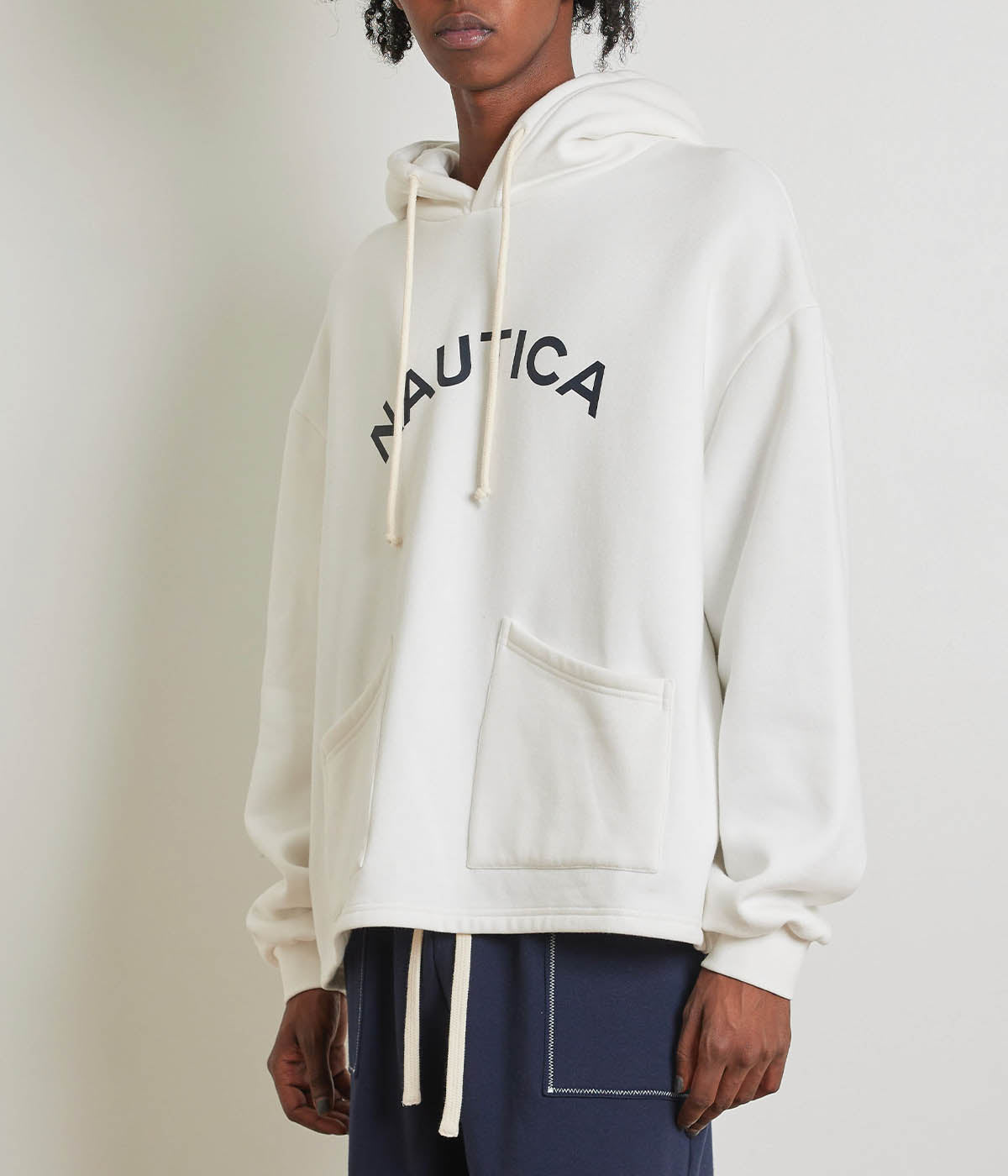  Krost x Nautica Arch Hoodie - White - Bonton