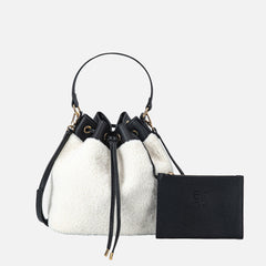 Saryn Faux Fur Bucket Bag and Set