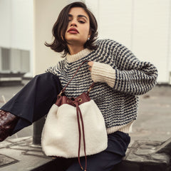 Saryn Faux Fur Bucket Bag and Set