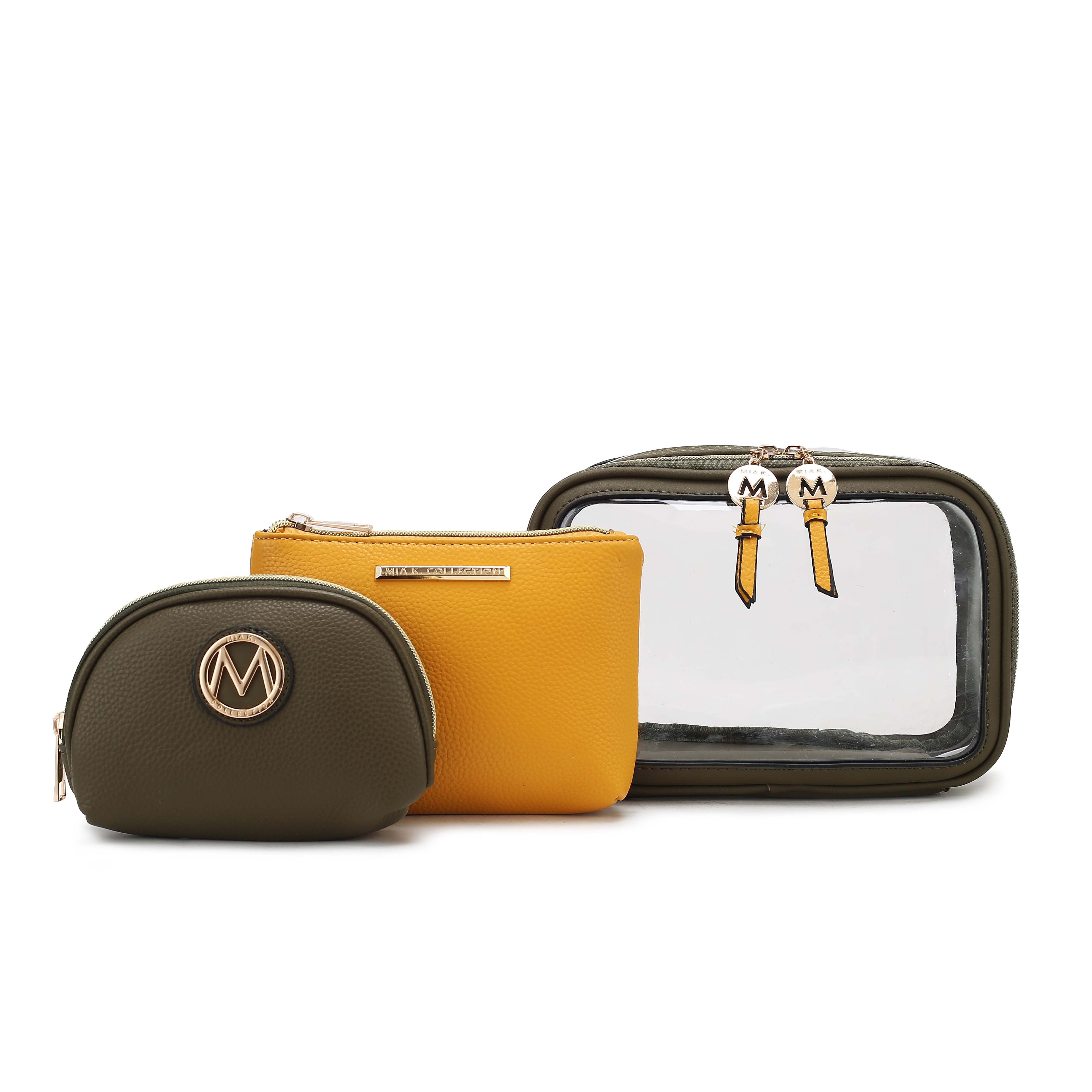  MKF Collection Laura Cosmetic Case and Set - Black - Bonton