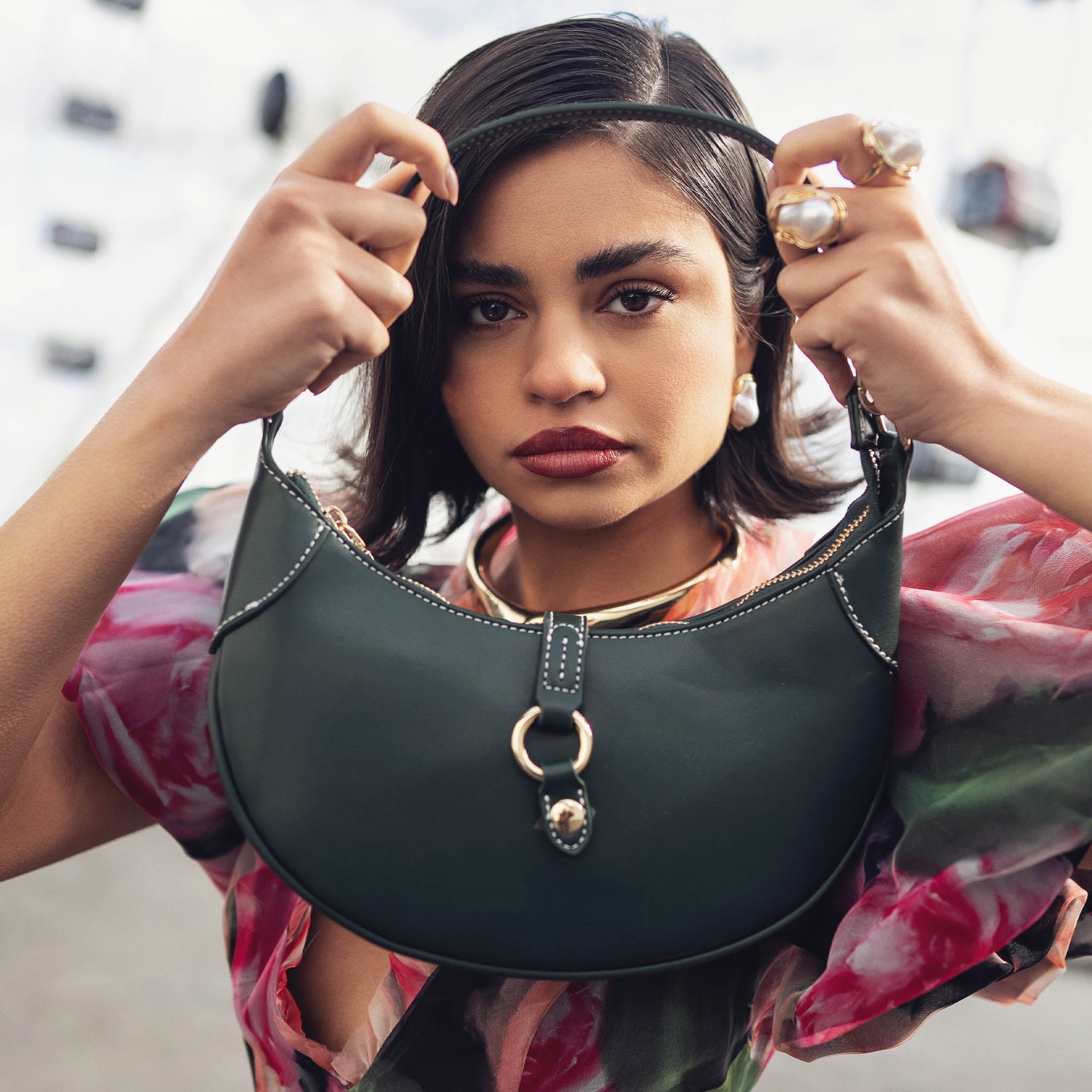  MKF Collection Mire Half Moon Shoulder Bag - Black - Bonton