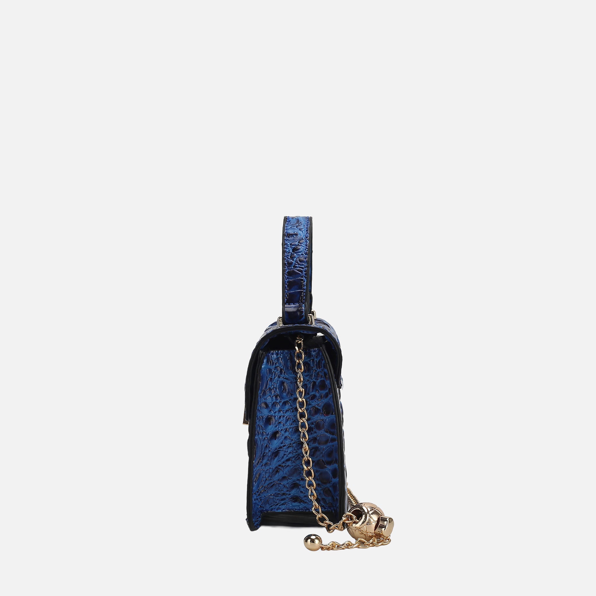  MKF Collection Mae Shoulder Bag - Croco Black - Bonton