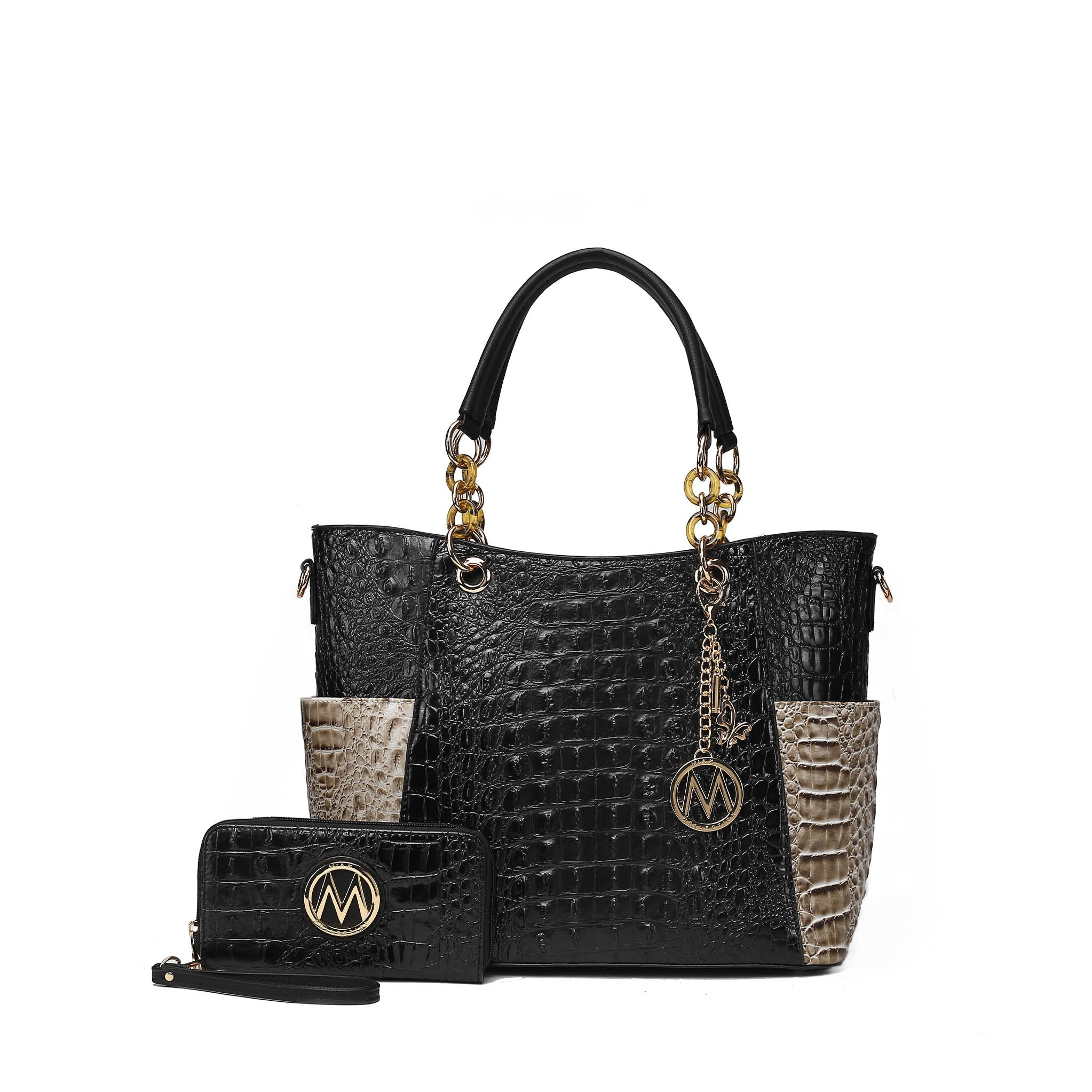  MKF Collection Merlina Tote Bag and Wallet Set - Beige - Bonton