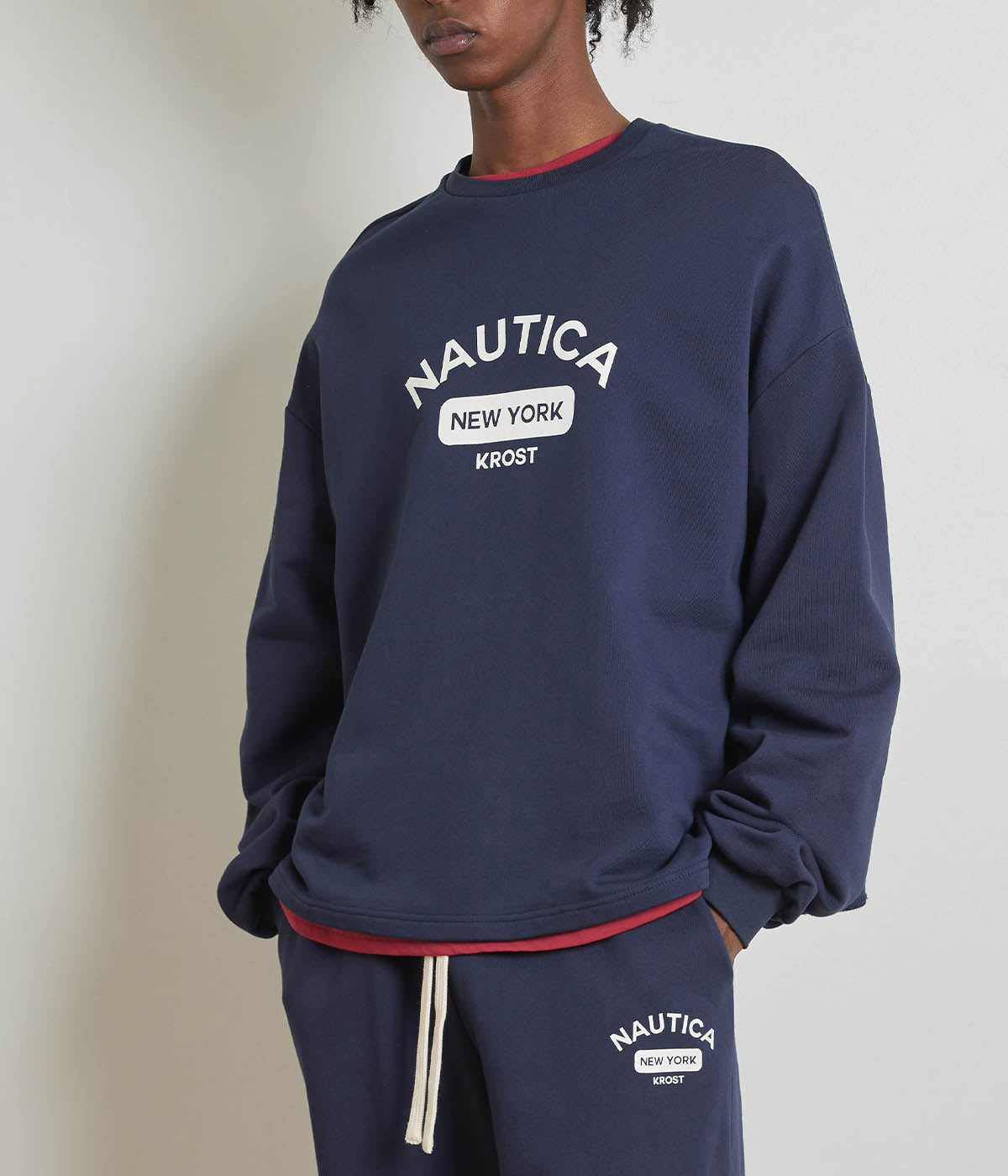  Krost Logo Crewneck - Dark Sapphire - Bonton