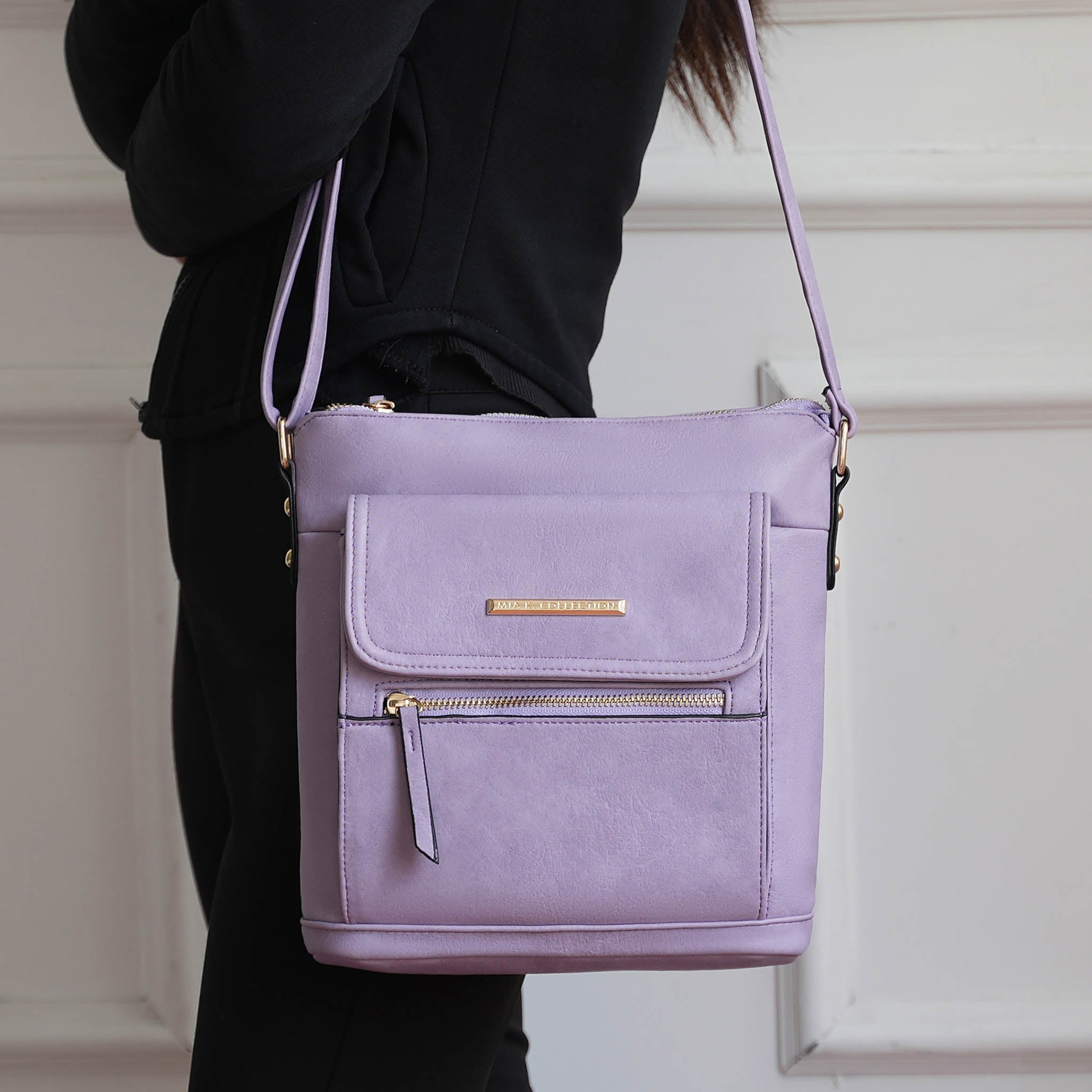  MKF Collection Triss Crossbody Bag - Black - Bonton