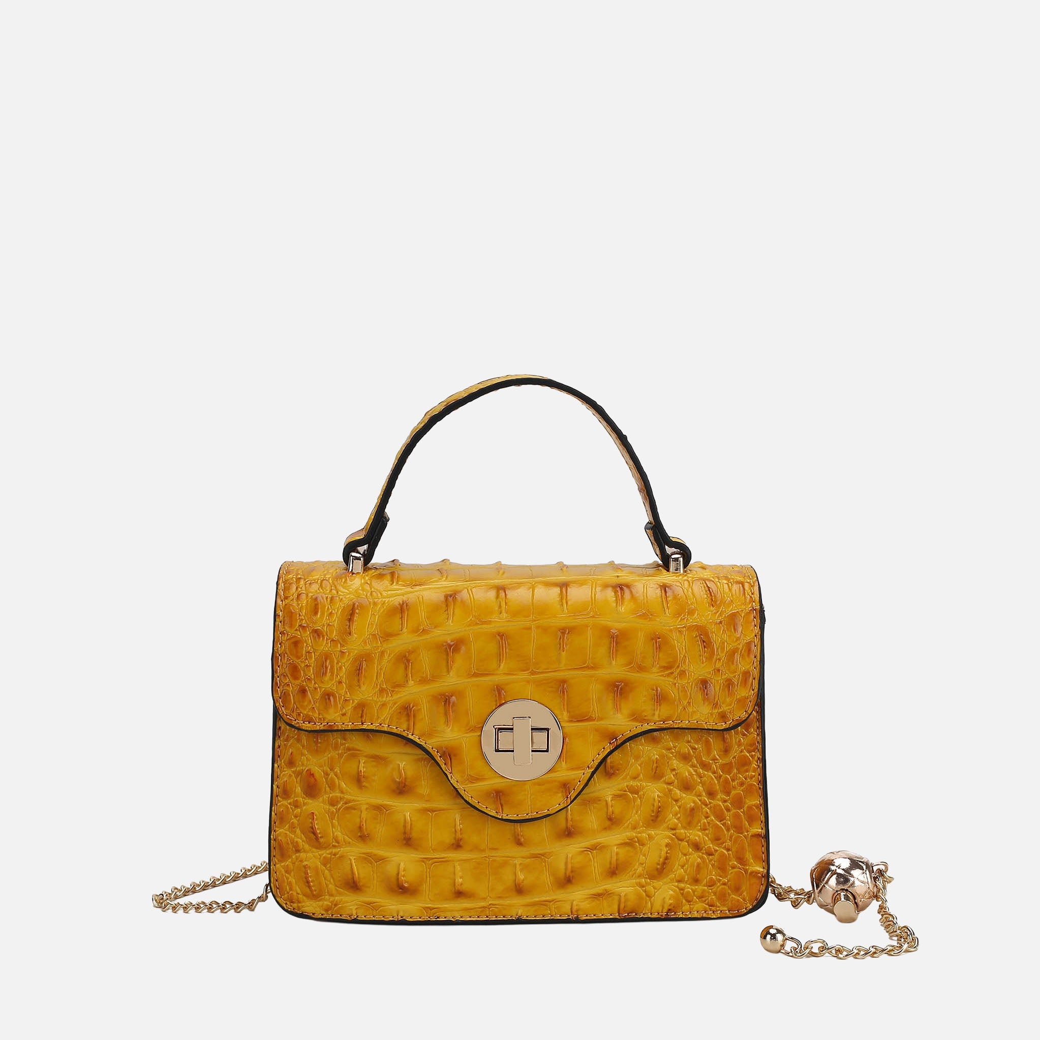  MKF Collection Mae Shoulder Bag - Croco Black - Bonton