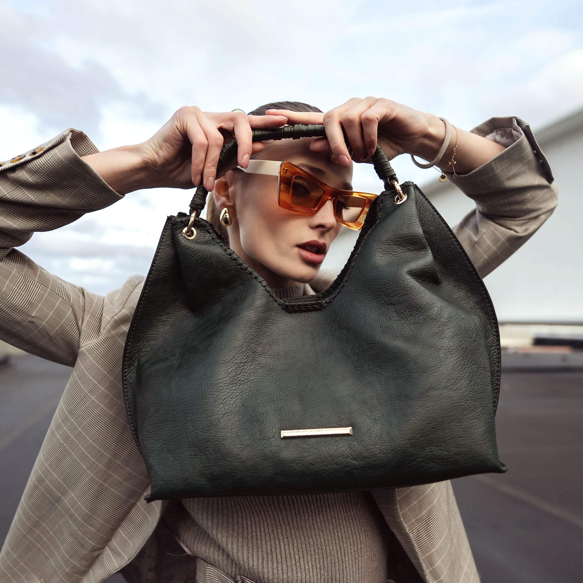  MKF Collection Gara Shoulder Bag - Taupe - Bonton