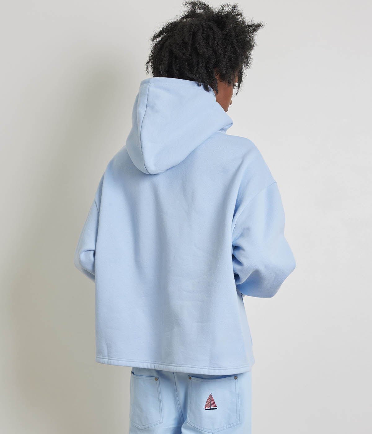  Krost x Nautica Arch Hoodie - Chambray Blue - Bonton