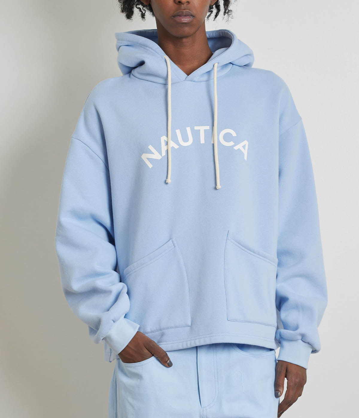  Krost x Nautica Arch Hoodie - Chambray Blue - Bonton