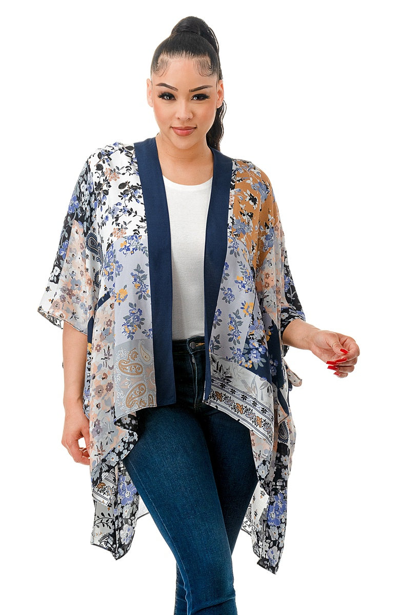  Marcus Adler The Jordan Kimono - BLUE - Bonton