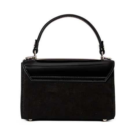 Lili Bag - Black Patent & Suede