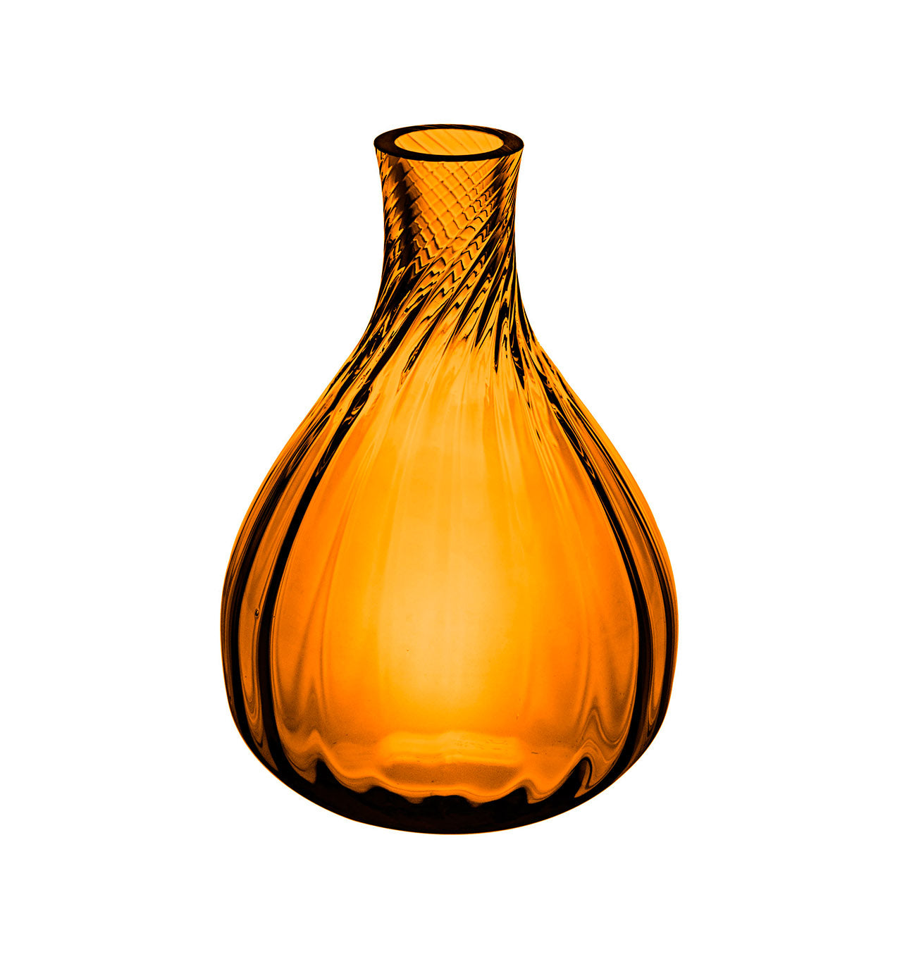  Vista Alegre Color Drop Small Bud Vase - Amber - Bonton