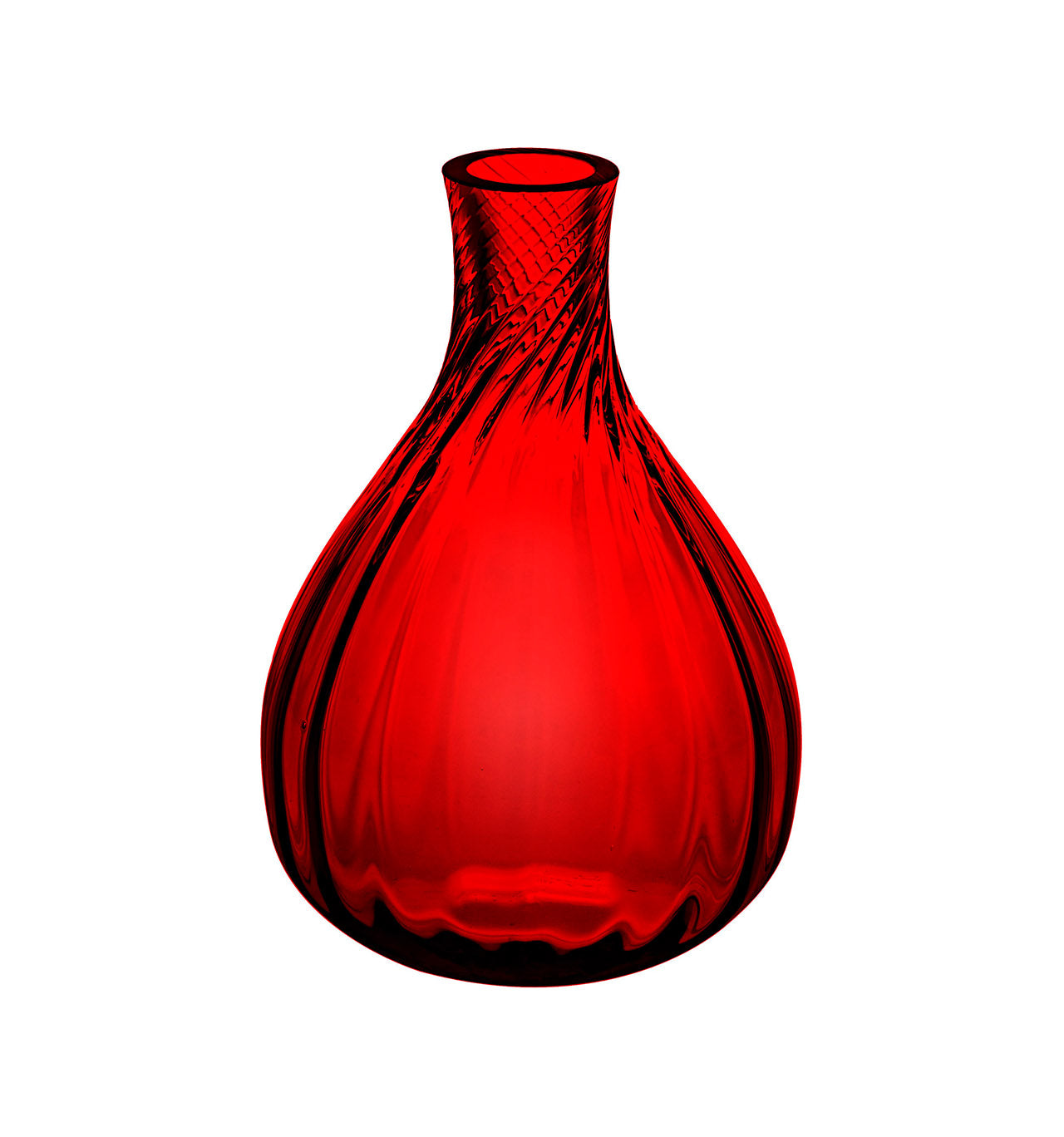  Vista Alegre Color Drop Small Bud Vase - Red - Bonton