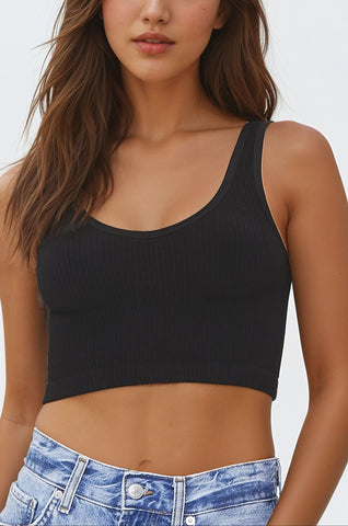 Ribbed Seamless Bralette
