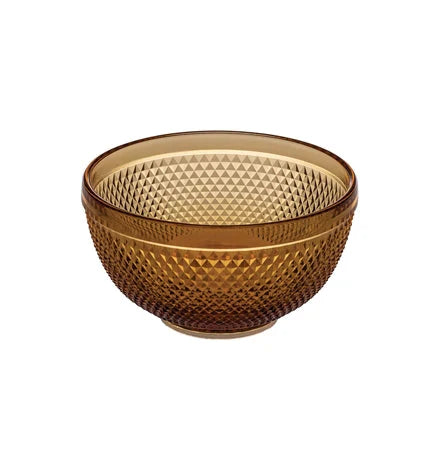  Vista Alegre Bicos Medium Bowl - Amber - Bonton