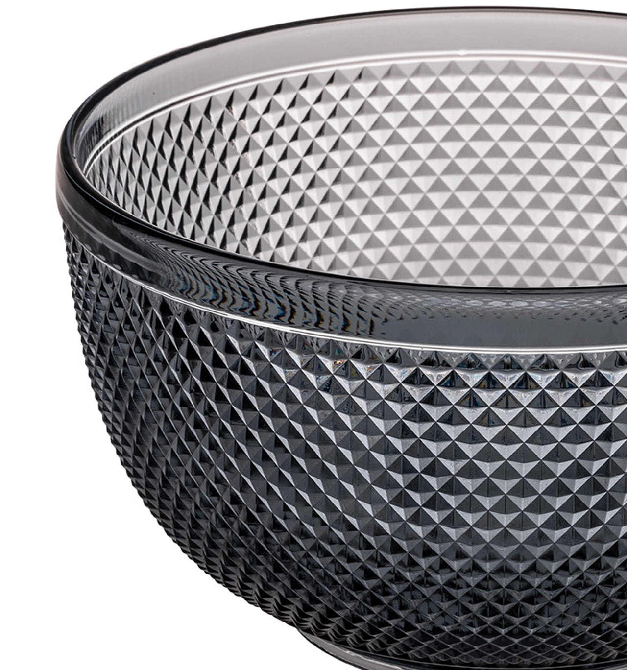  Vista Alegre Bicos Medium Bowl - Grey - Bonton