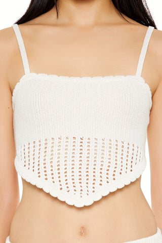 Cropped Crochet Cami