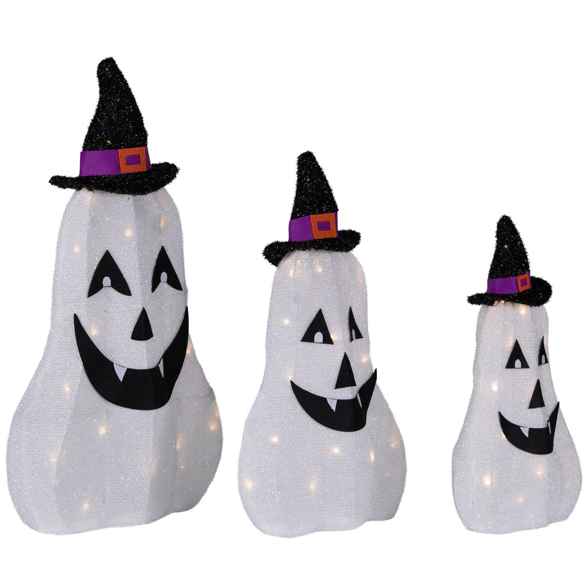  Northlight LED Jack O' Lantern Ghosts Outdoor Halloween Decorations - 23.5