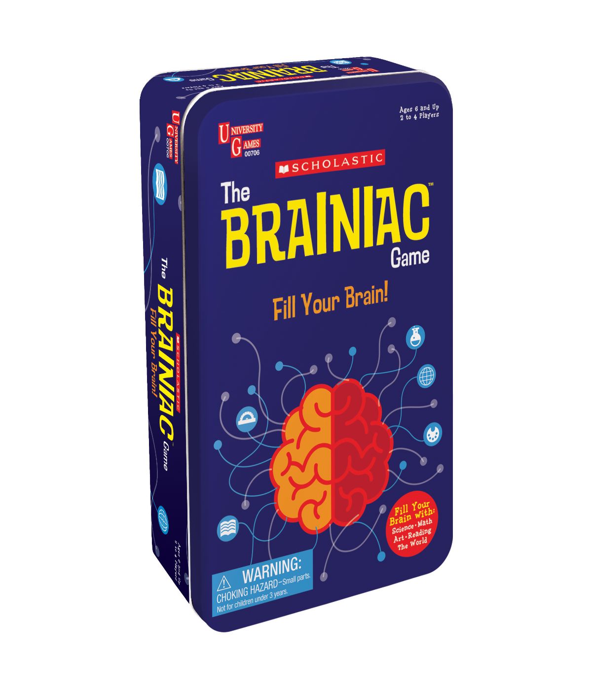  Scholastic - The Brainiac Game Tin Multi - Multi - Bonton