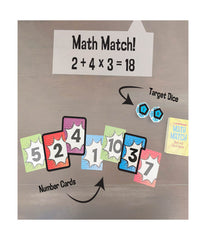 Scholastic - Math Match Dice and Card Game Multi