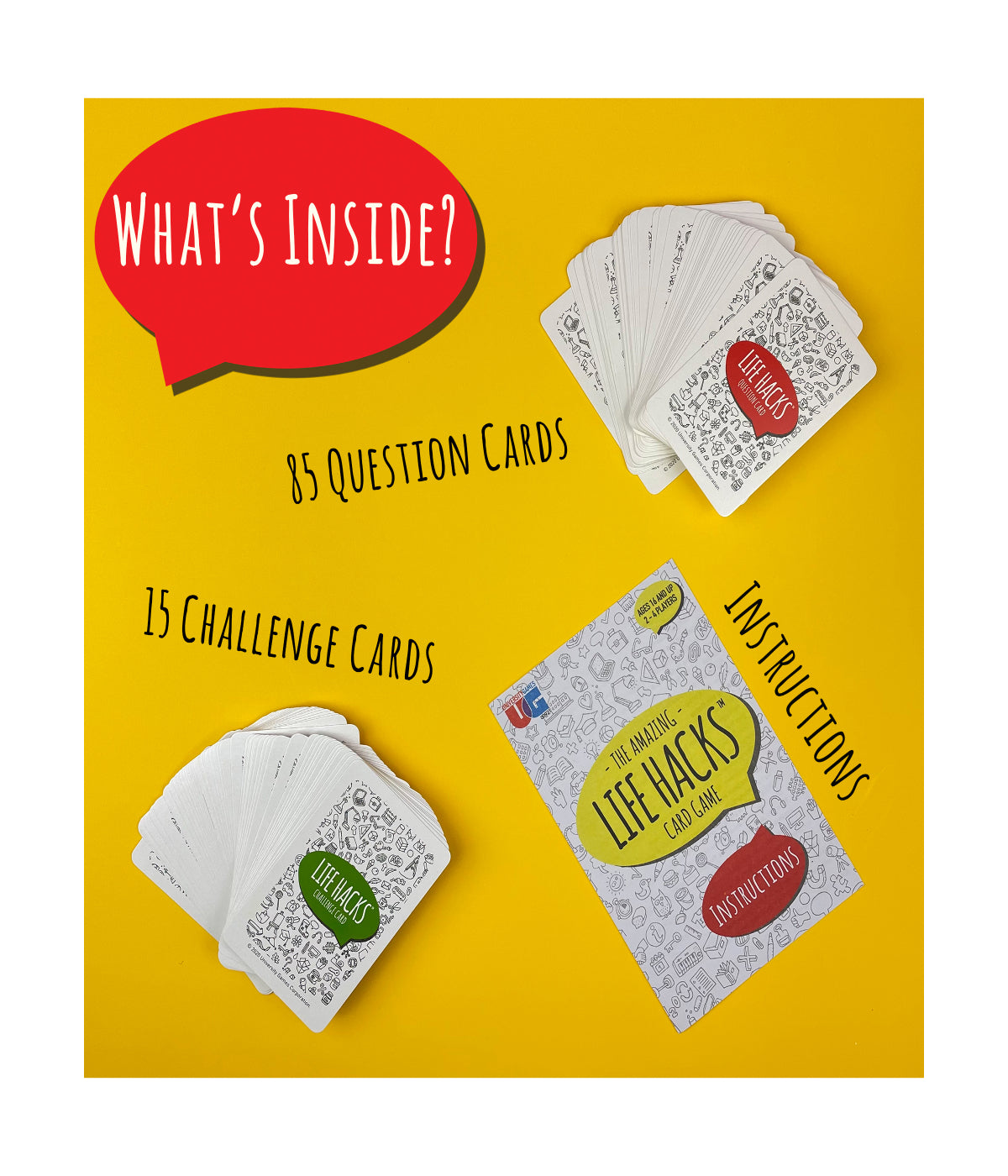  The Amazing Life Hacks Card Game Multi - Multi - Bonton