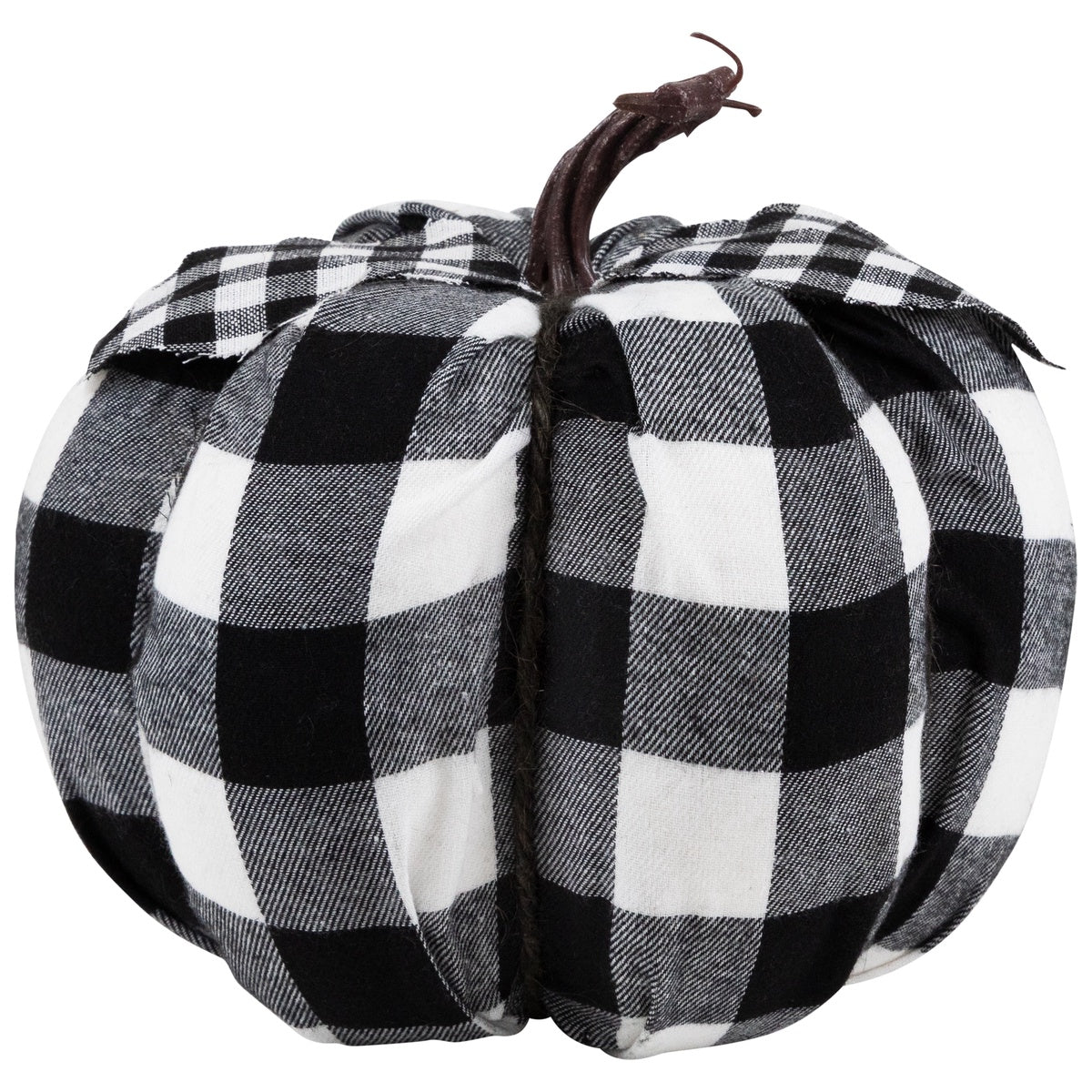  Northlight Buffalo Plaid Fall Harvest Pumpkin - 7