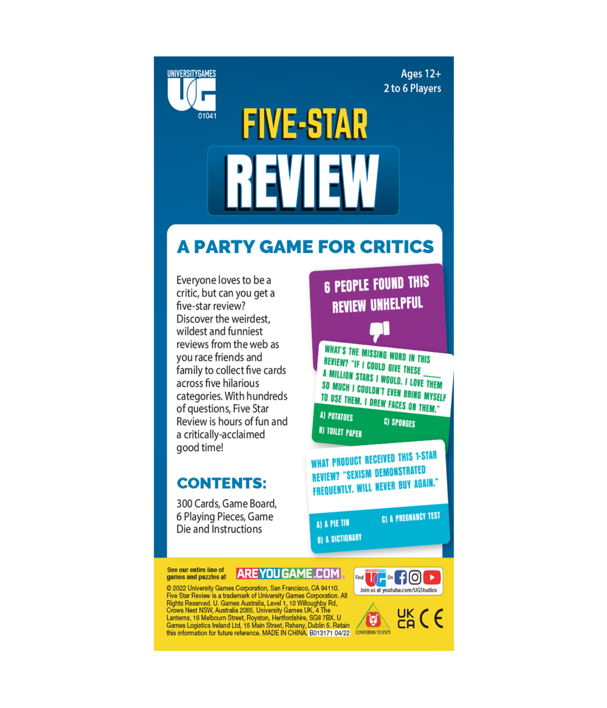  Five-Star Review - A Party Game for Critics Multi - Multi - Bonton