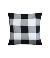 Gingham Decorative Pillow Black