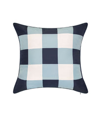 Gingham Decorative Pillow Capri/Navy Multi