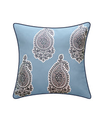 Reversible Jaipur Print Pillow Capri Navy