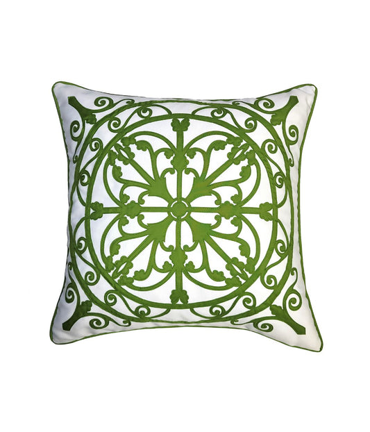 Arabasque Lasercut Tile Pillow Leaf