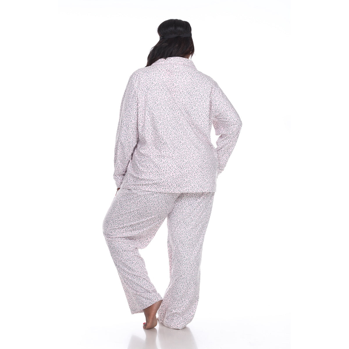  White Mark Plus Size Three-Piece Pajama Set - 1X - Bonton