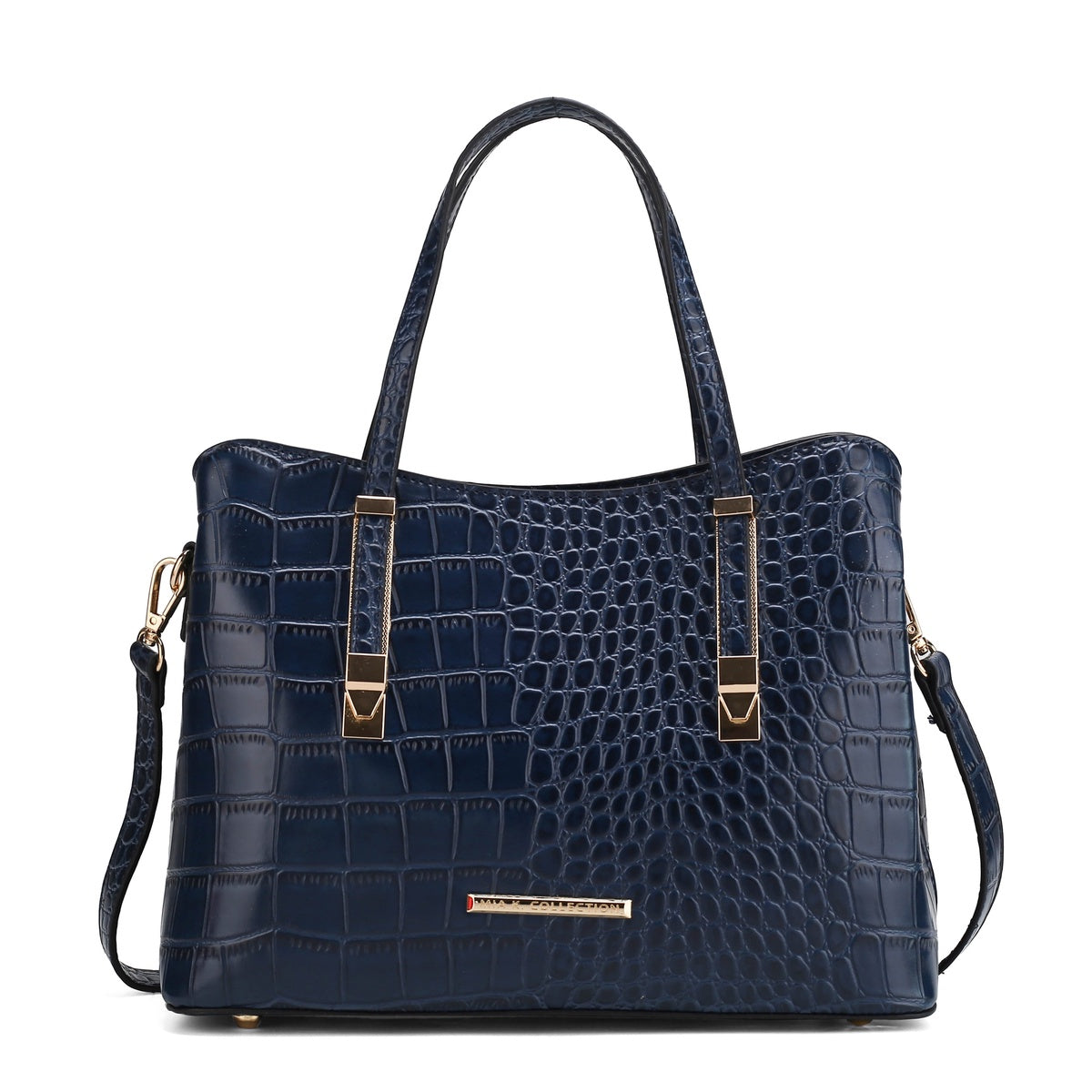  MKF Collection Aurelia Embossed Shoulder Bag - Black - Bonton
