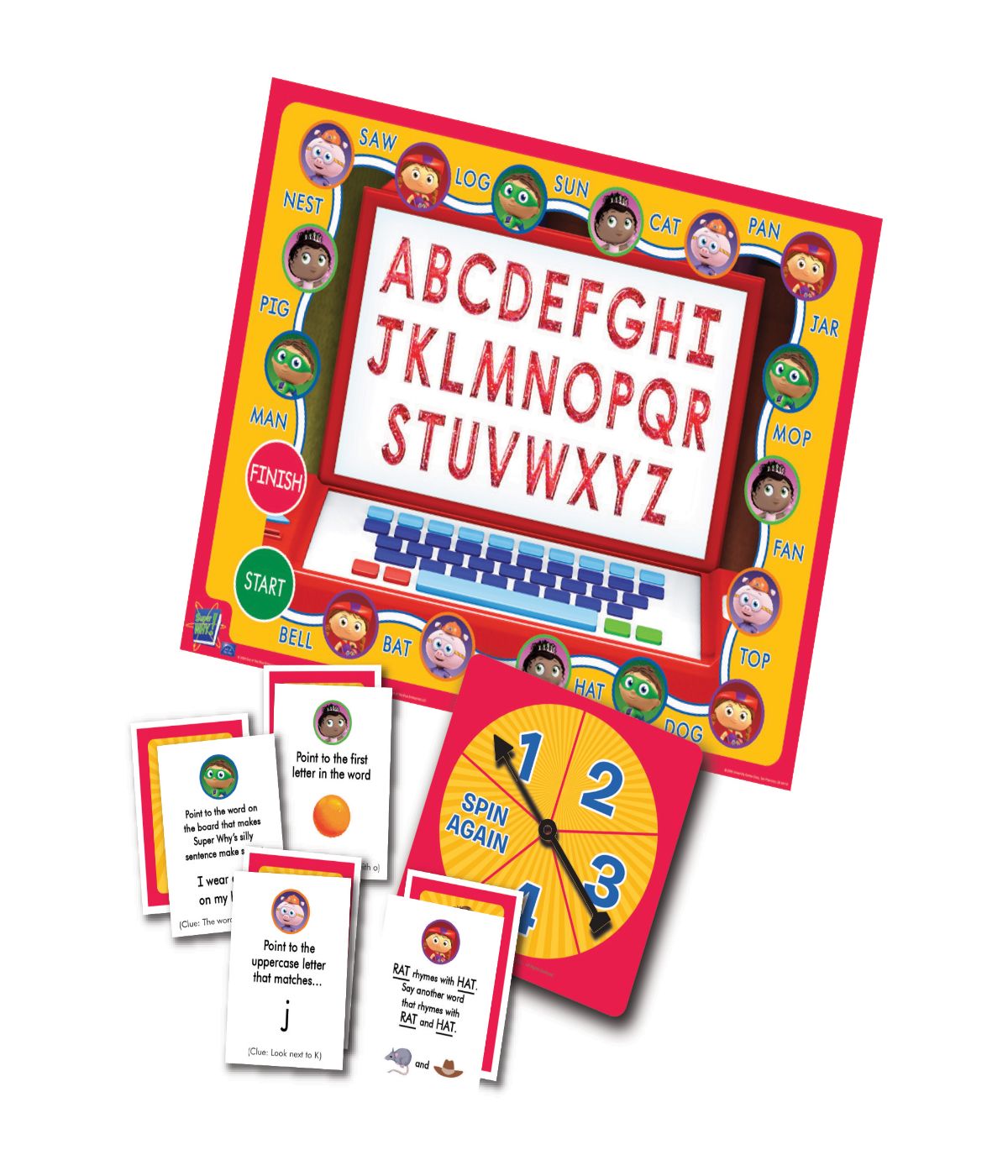  Super WHY ABC Letter Game Multi - Multi - Bonton