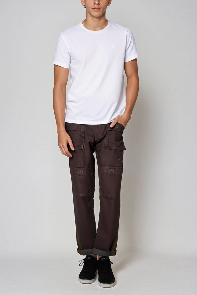  Forever 21 Men's Cargo Pants - cocoa - Bonton