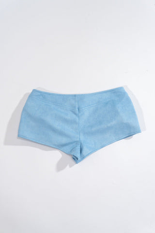 Rhinestone Buckle Low-Rise Shorts