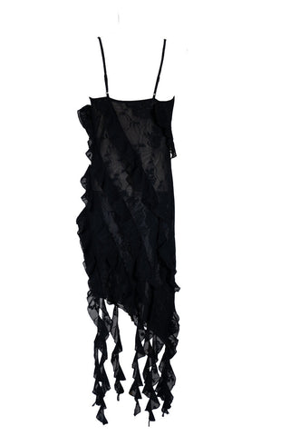 Plus Size Cascading Ruffle Dress