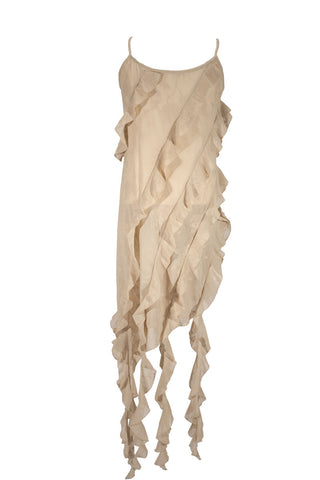 Plus Size Cascading Ruffle Dress