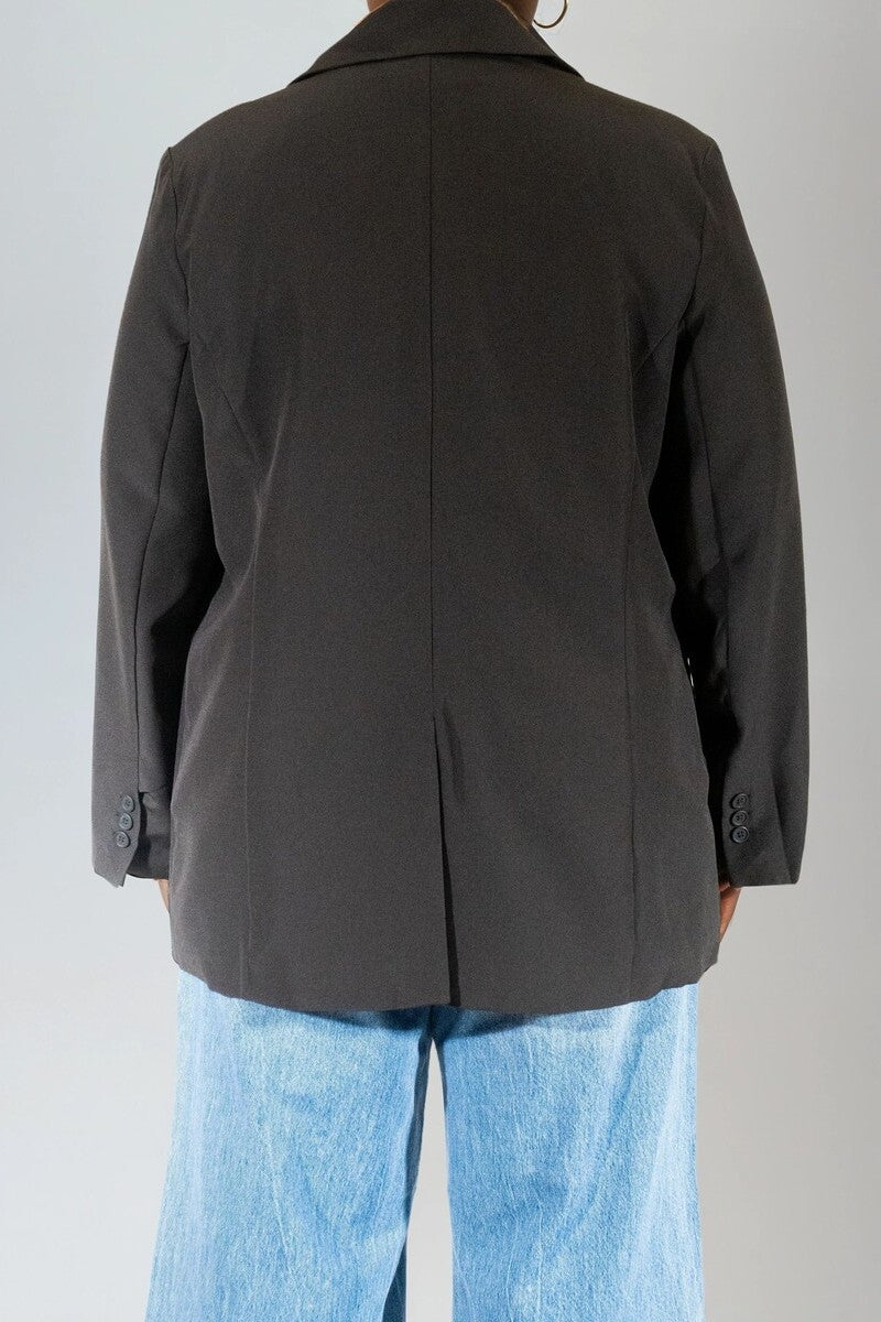  Forever 21 Plus Size Relaxed-Fit Blazer - black - Bonton