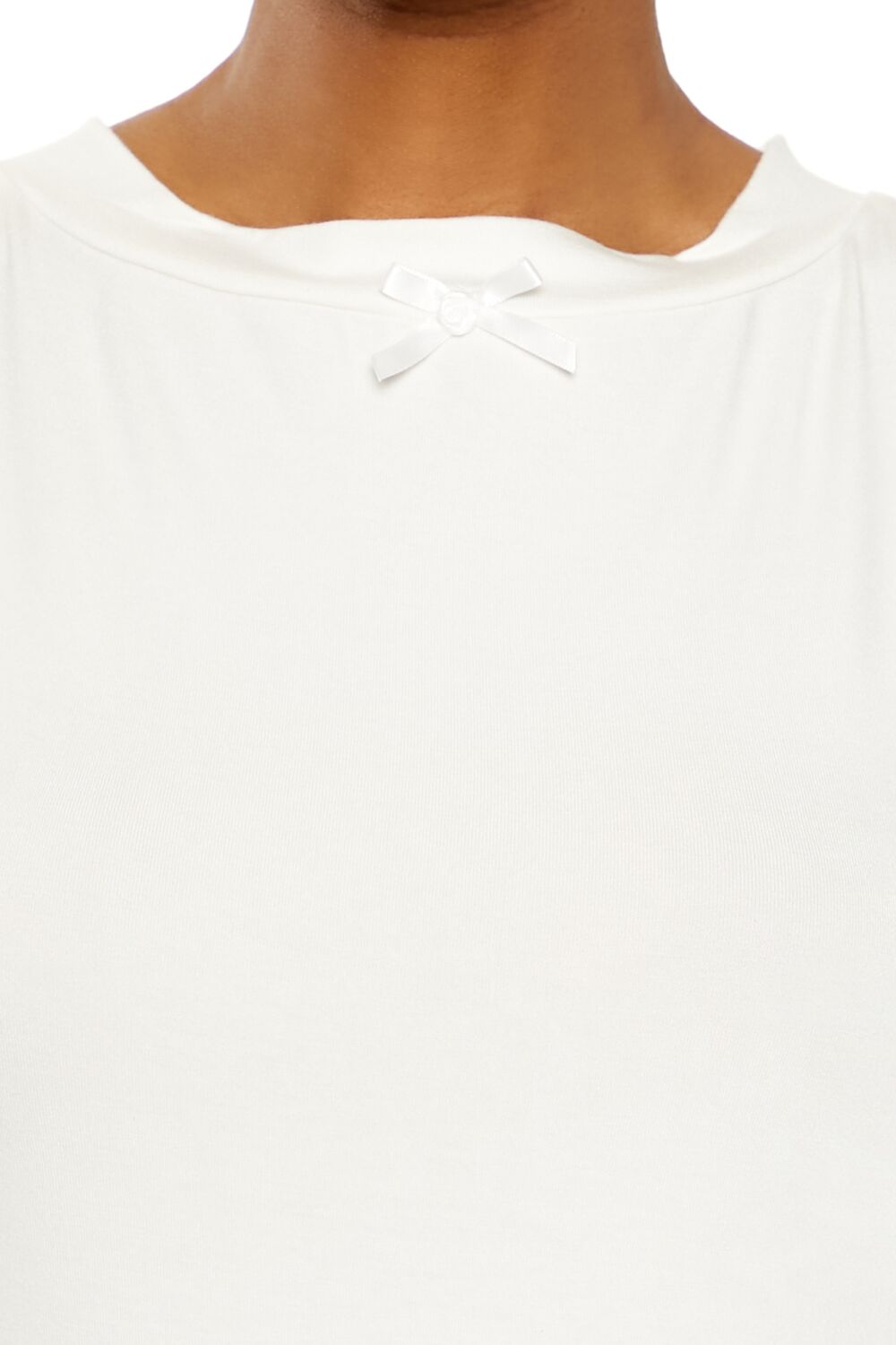  Forever 21 Bow Tank Top - white - Bonton