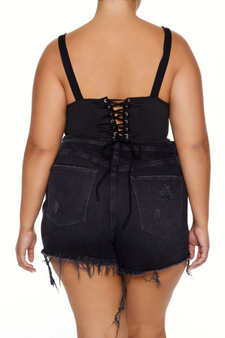 Plus Size Ignite the Flame Crop Top