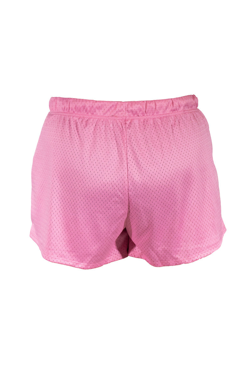 Forever 21 Plus Size Mesh 64 Athletic Shorts - pink-white - Bonton