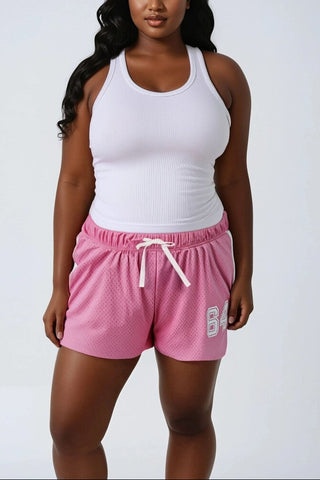 Plus Size Mesh 64 Athletic Shorts