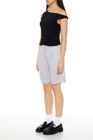 High-Rise Bermuda Trouser Shorts