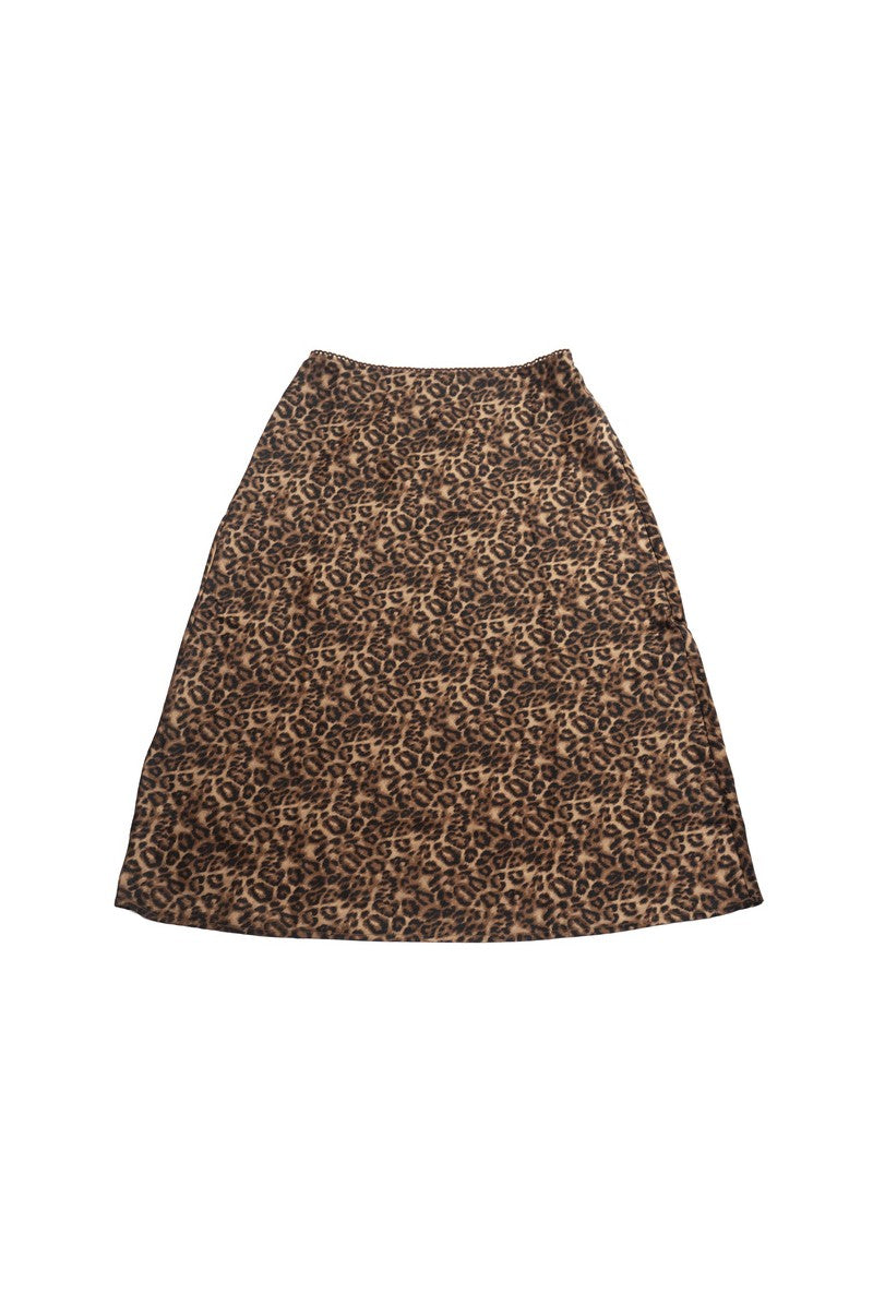  Forever 21 Plus Size Leopard Print Midi Skirt - brown-multi - Bonton