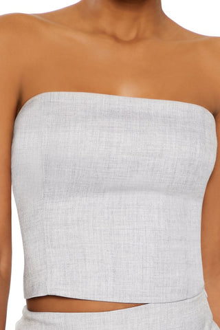 Smocked Tube Crop Top