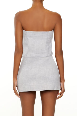 Smocked Tube Crop Top