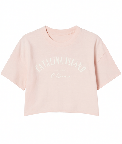 Catalina Island Boxy Cropped Tee