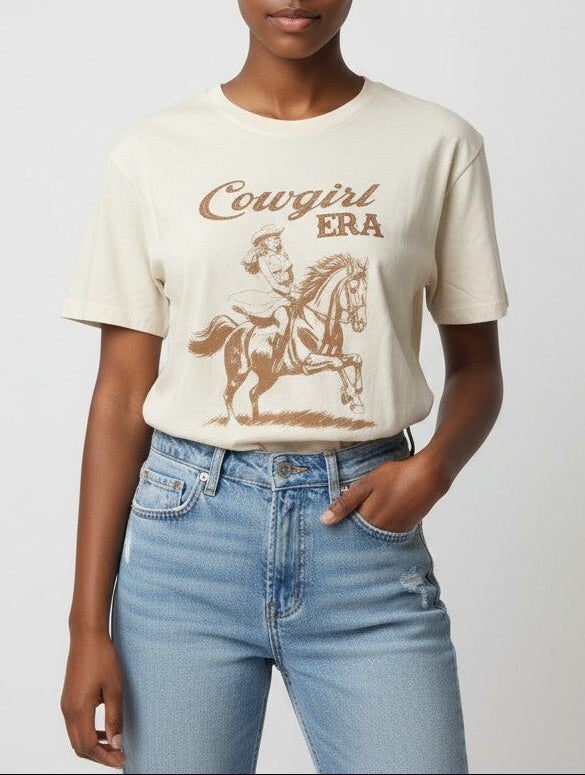  Forever 21 Cowgirl Era Graphic Tee - cream multi - Bonton