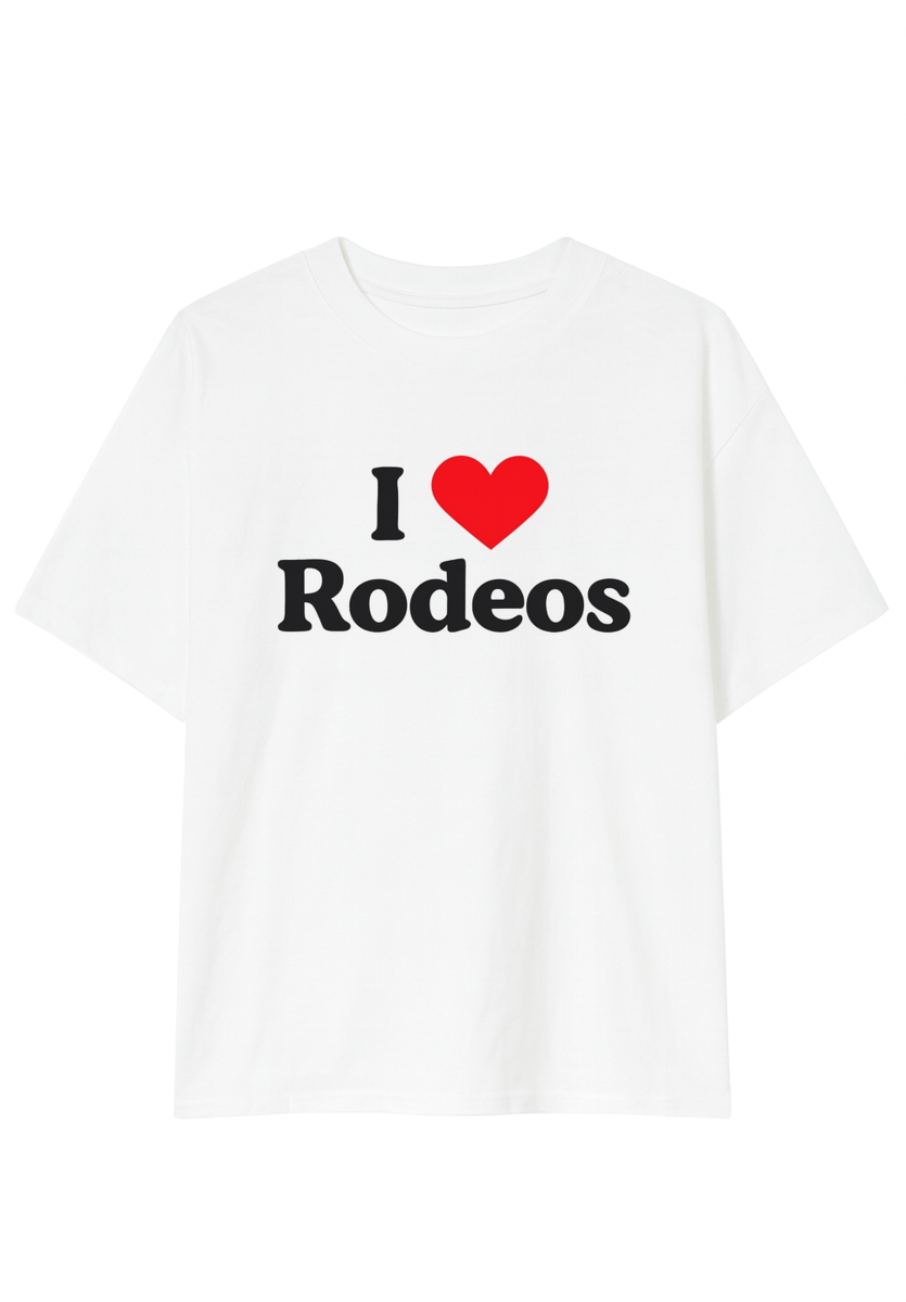  Forever 21 I Love Rodeos Graphic Tee - white multi - Bonton